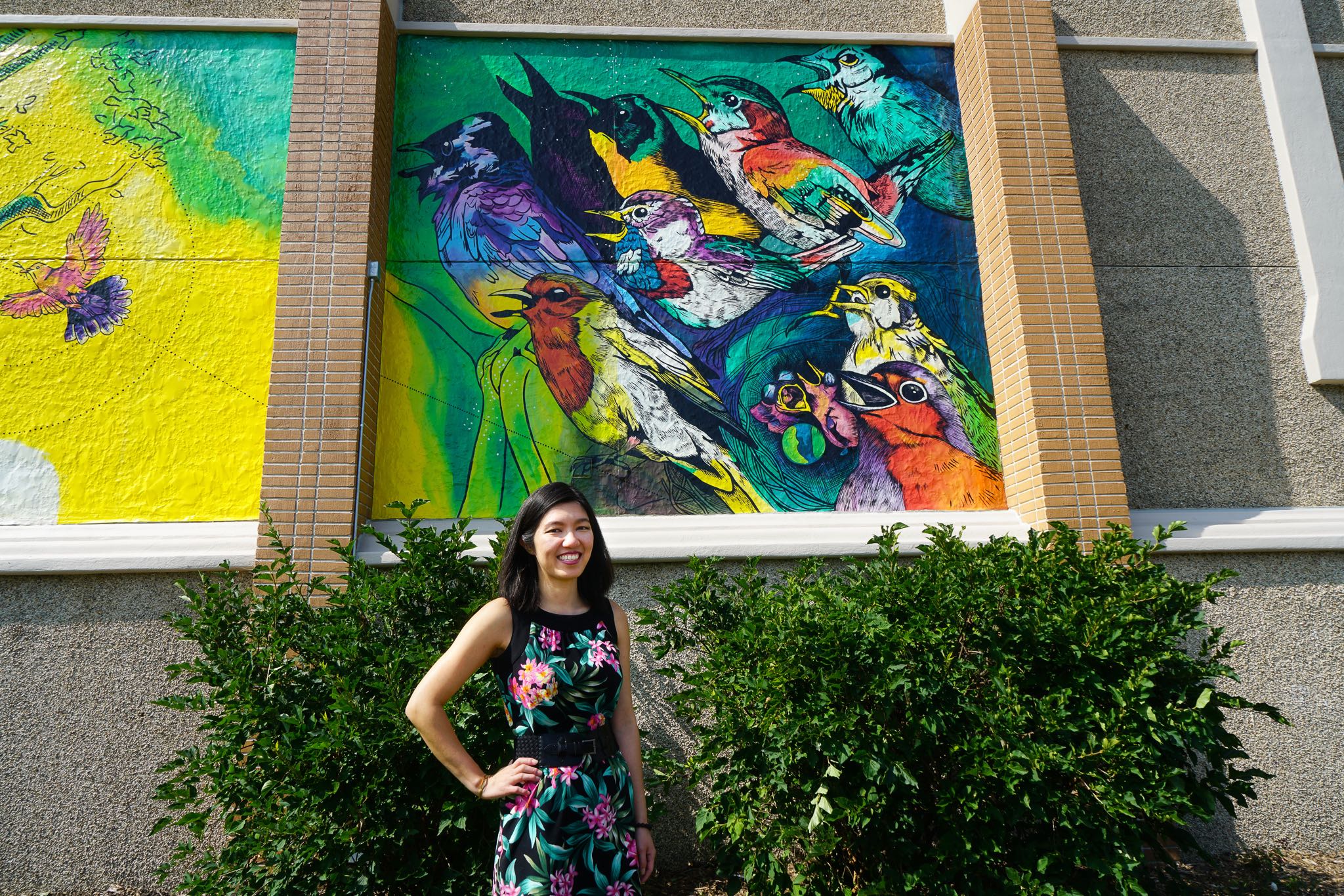 Giant Mural at Lutheran Church with Jenie Gao