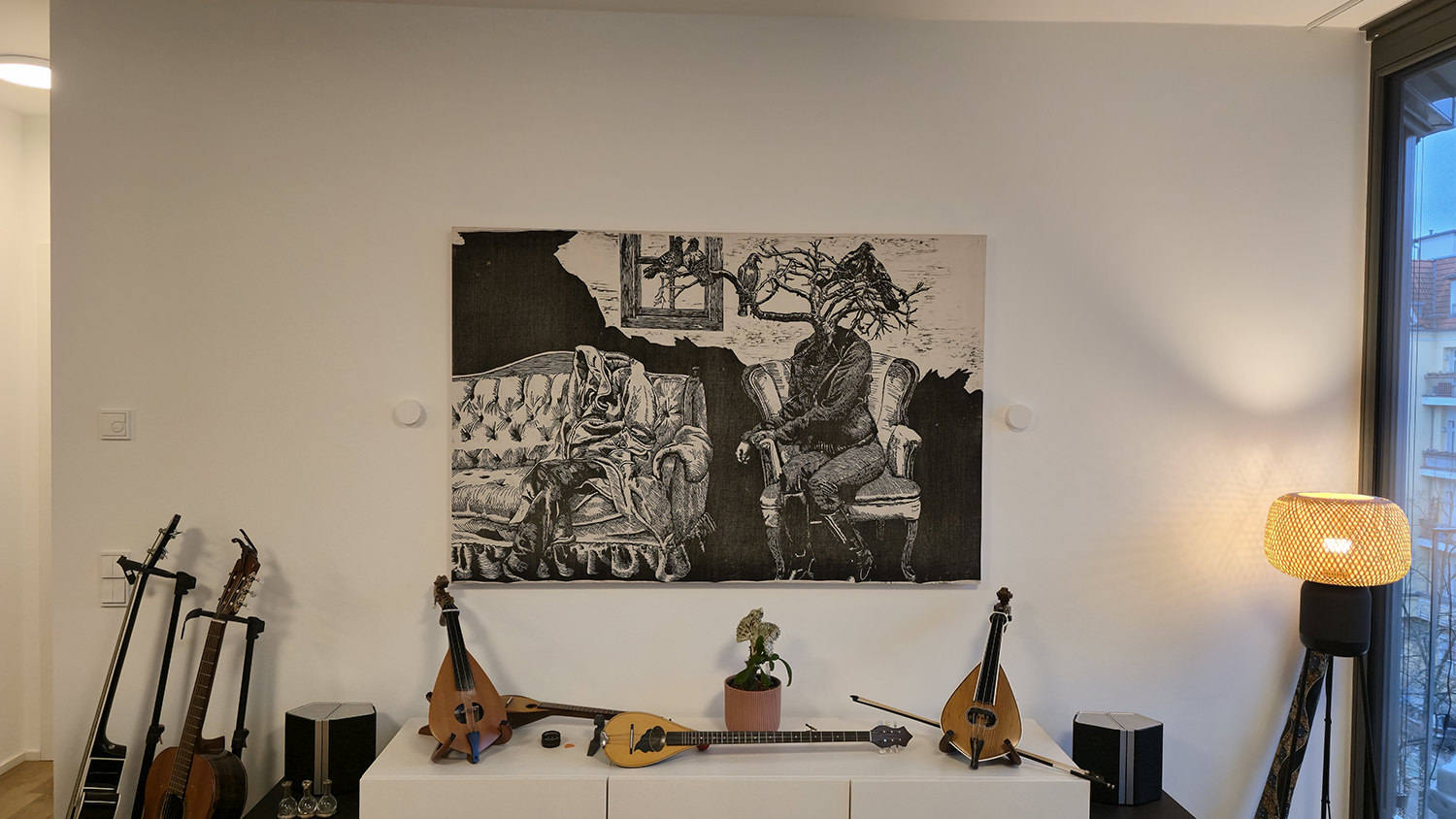 original art collection woodcut jenie gao