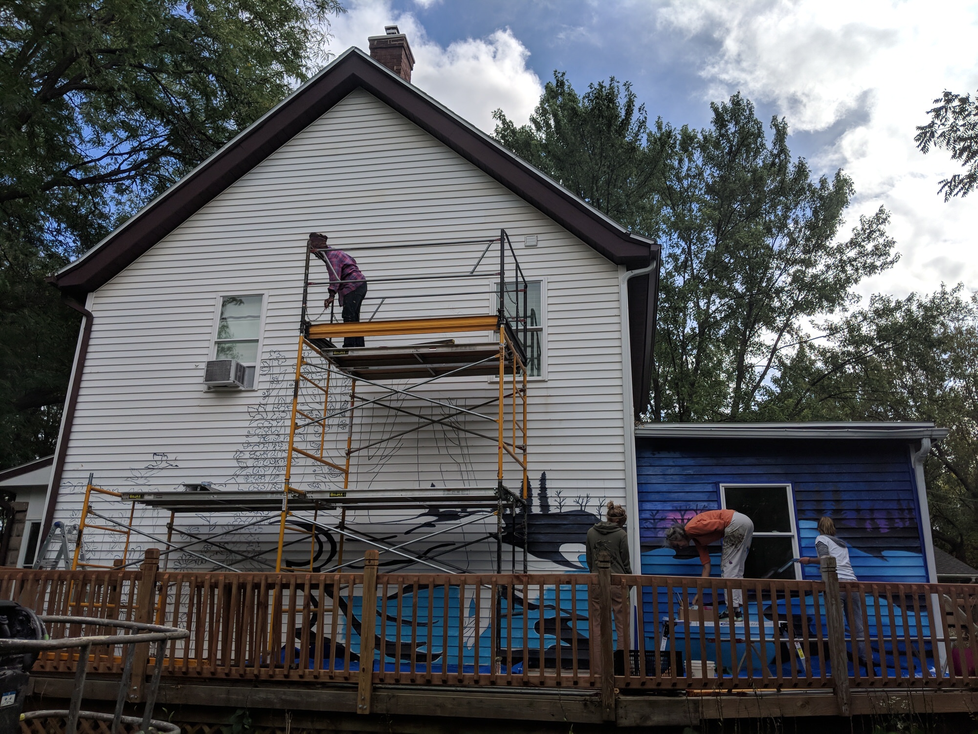 Rest and Rejuvenation Exterior House Mural