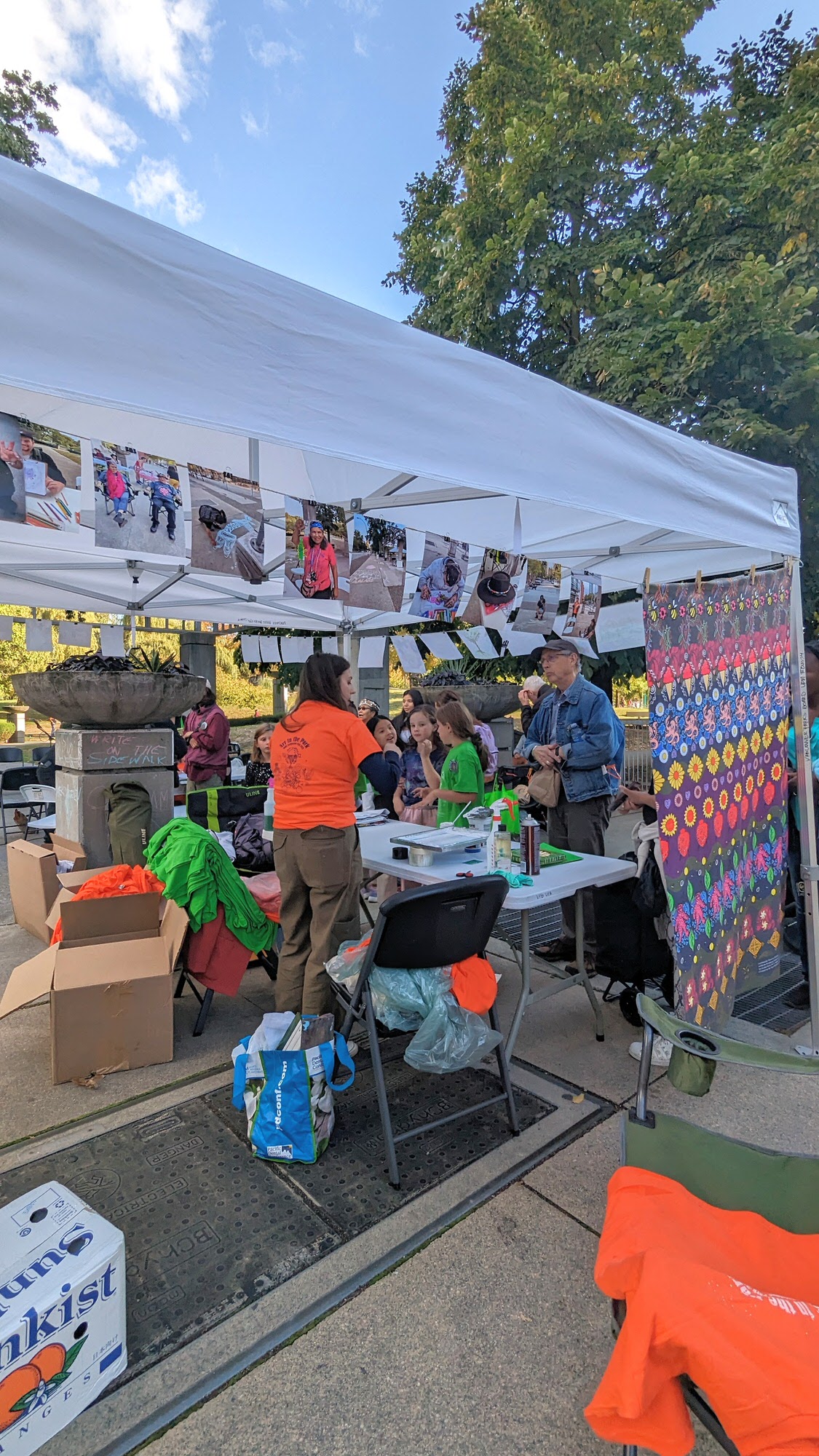 Art in the Park residency community blanket