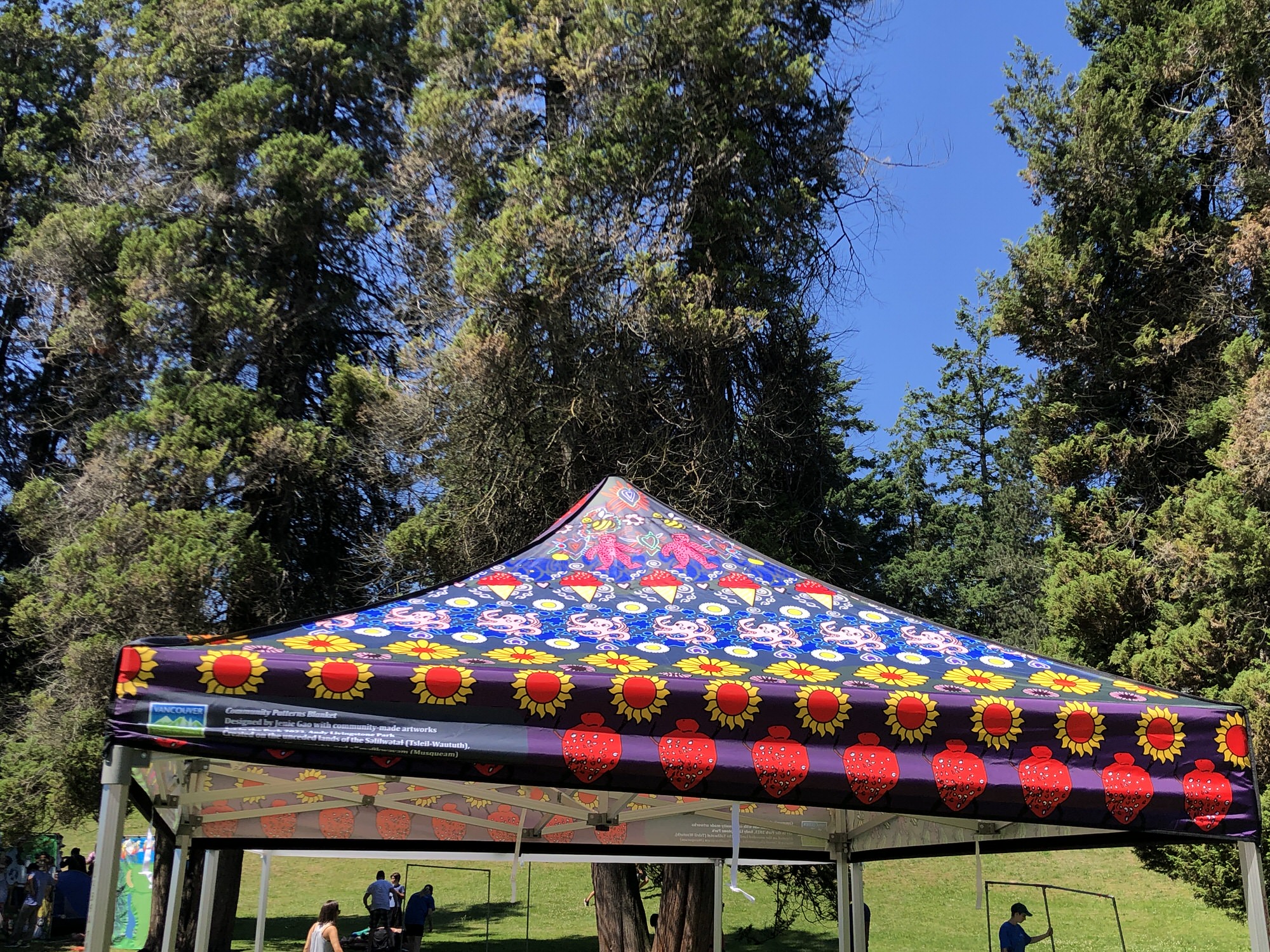 Art in the Park residency community blanket