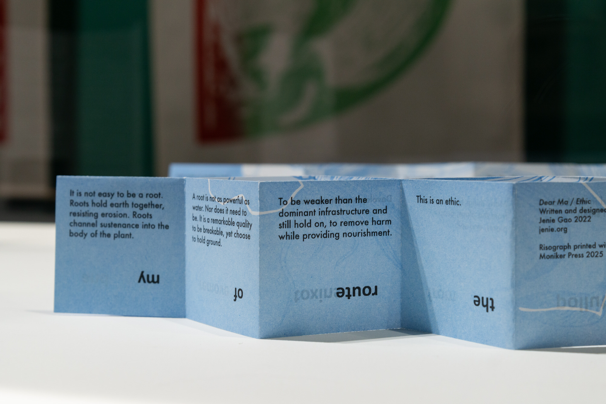 woodcut installation contemporary art gallery