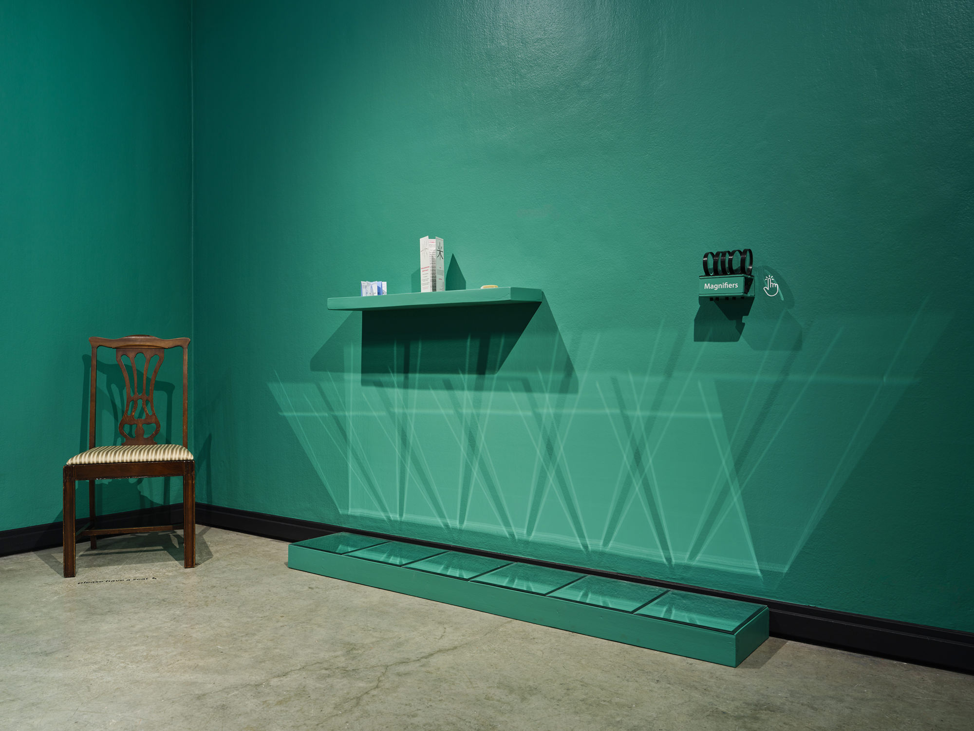 woodcut installation contemporary art gallery