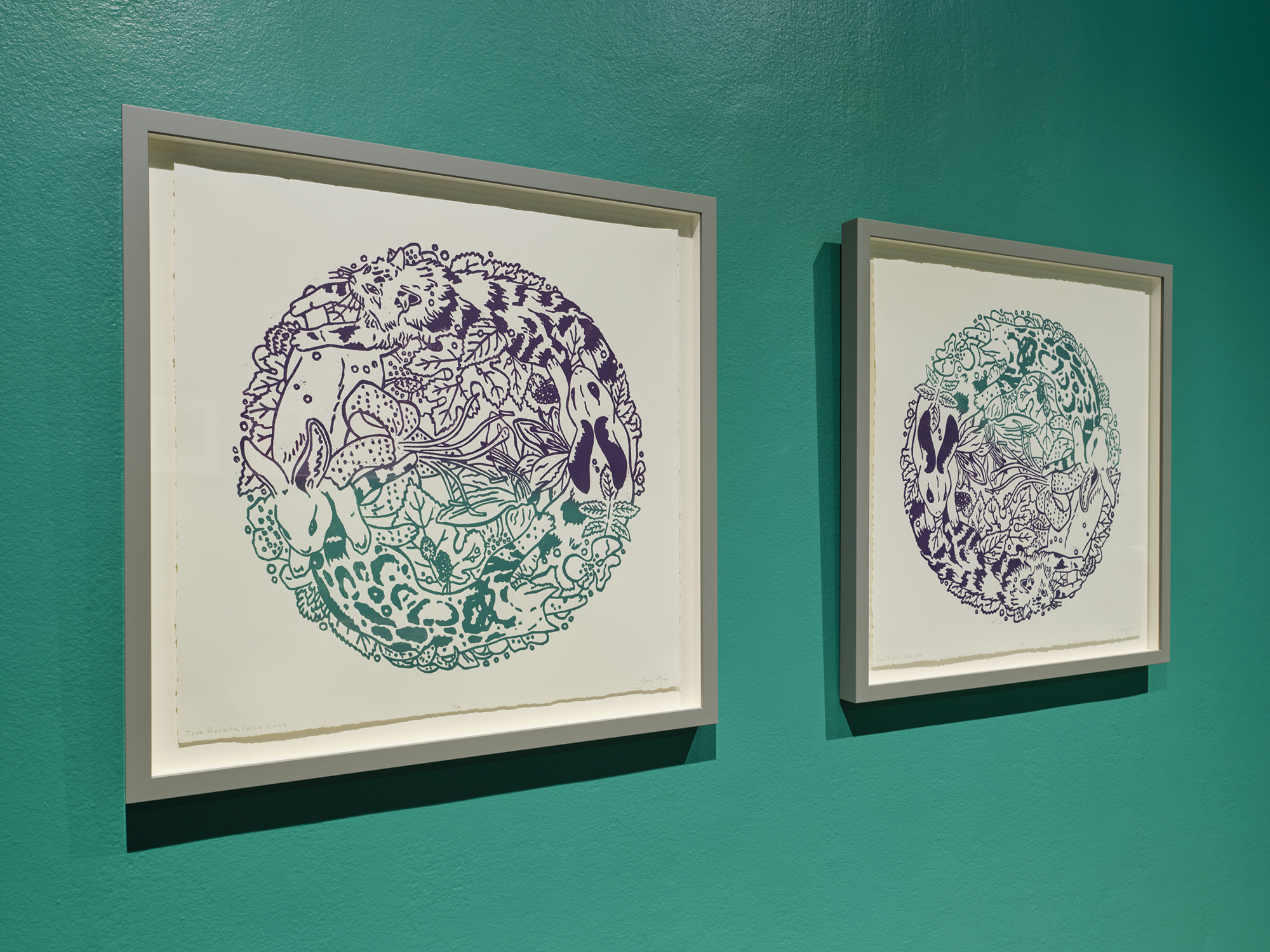 woodcut installation contemporary art gallery